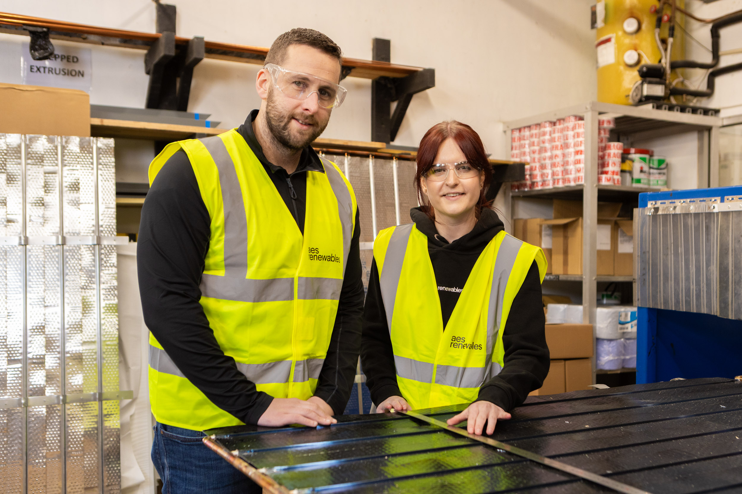 aes renewables Kiera Wright and Matthew Milne