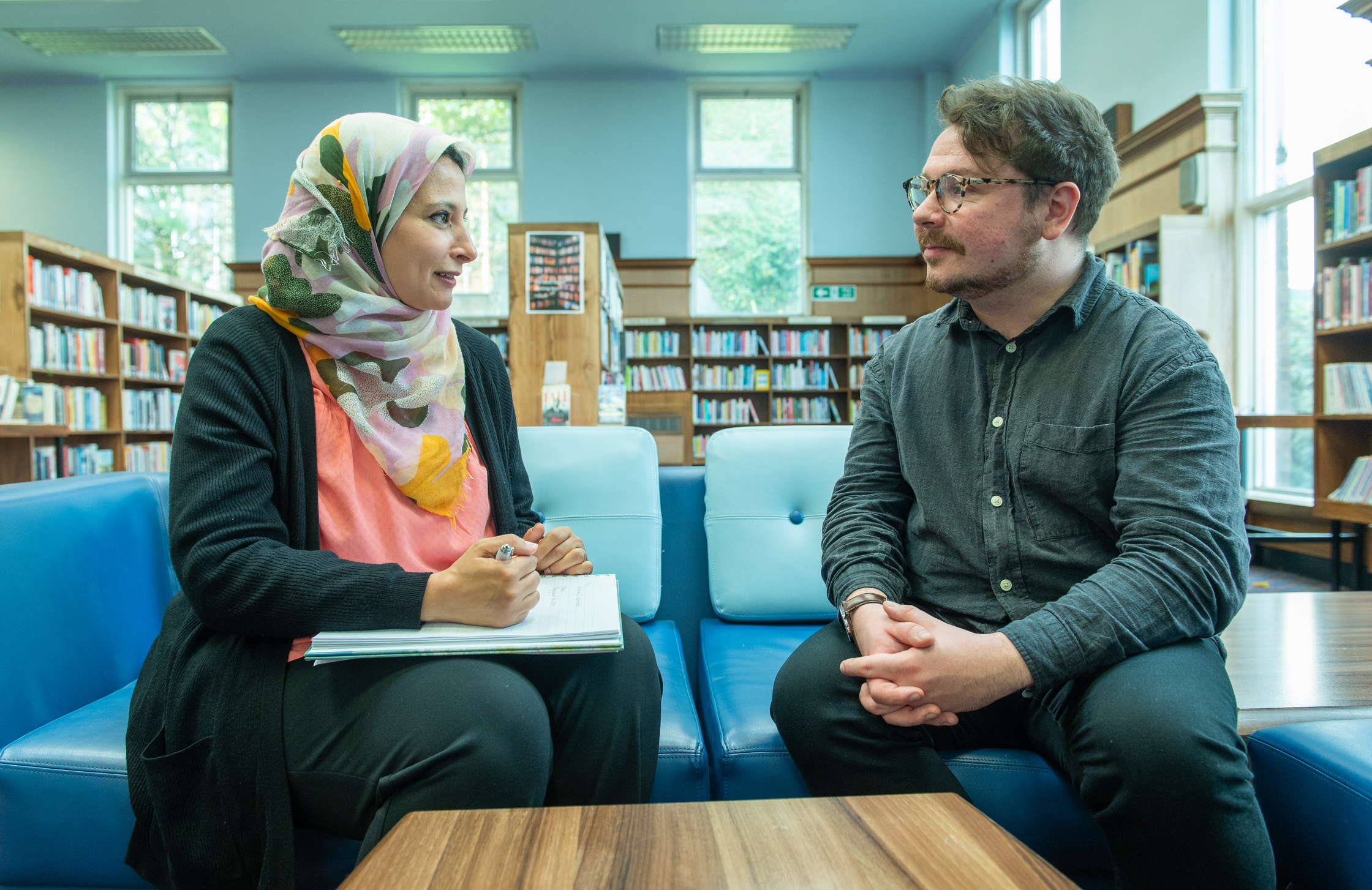 Skills Development Scotland Bahia Ali Ross Coll SDS Langside Library001