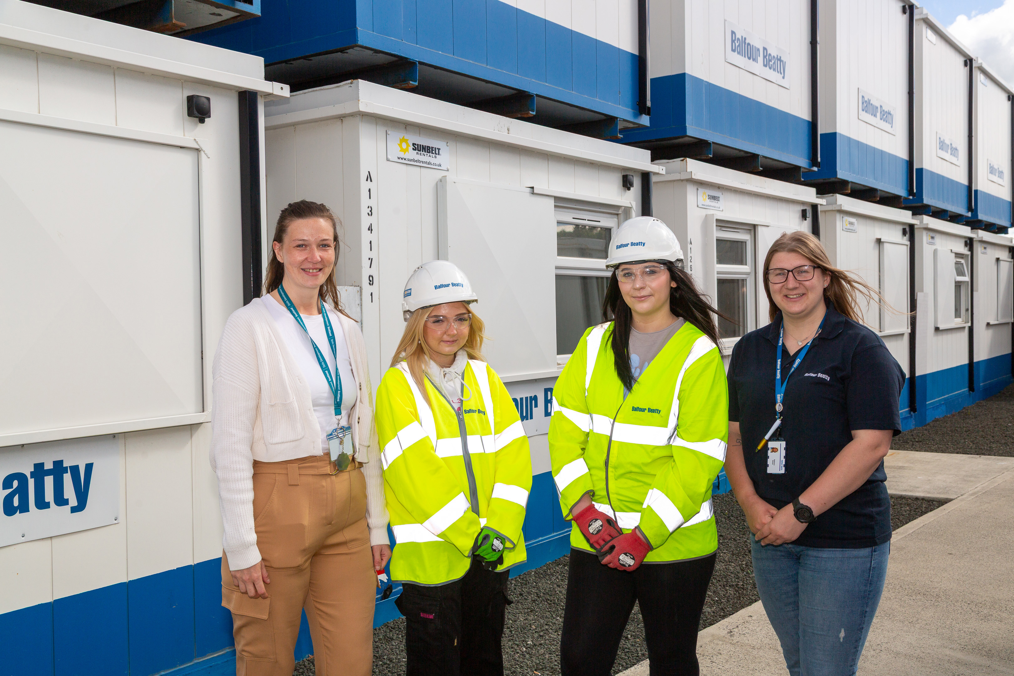 (L-R) Emma Balfour CIAG, Lara Montgomery, Emily Morrison, Bethany Welsh Balfour Beatty (1)