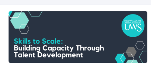 event graphic to promote Skills to Scale webinar