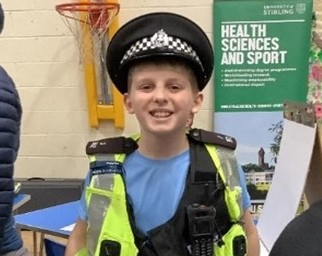 Simpson Event Boy In Police Uniform Crop