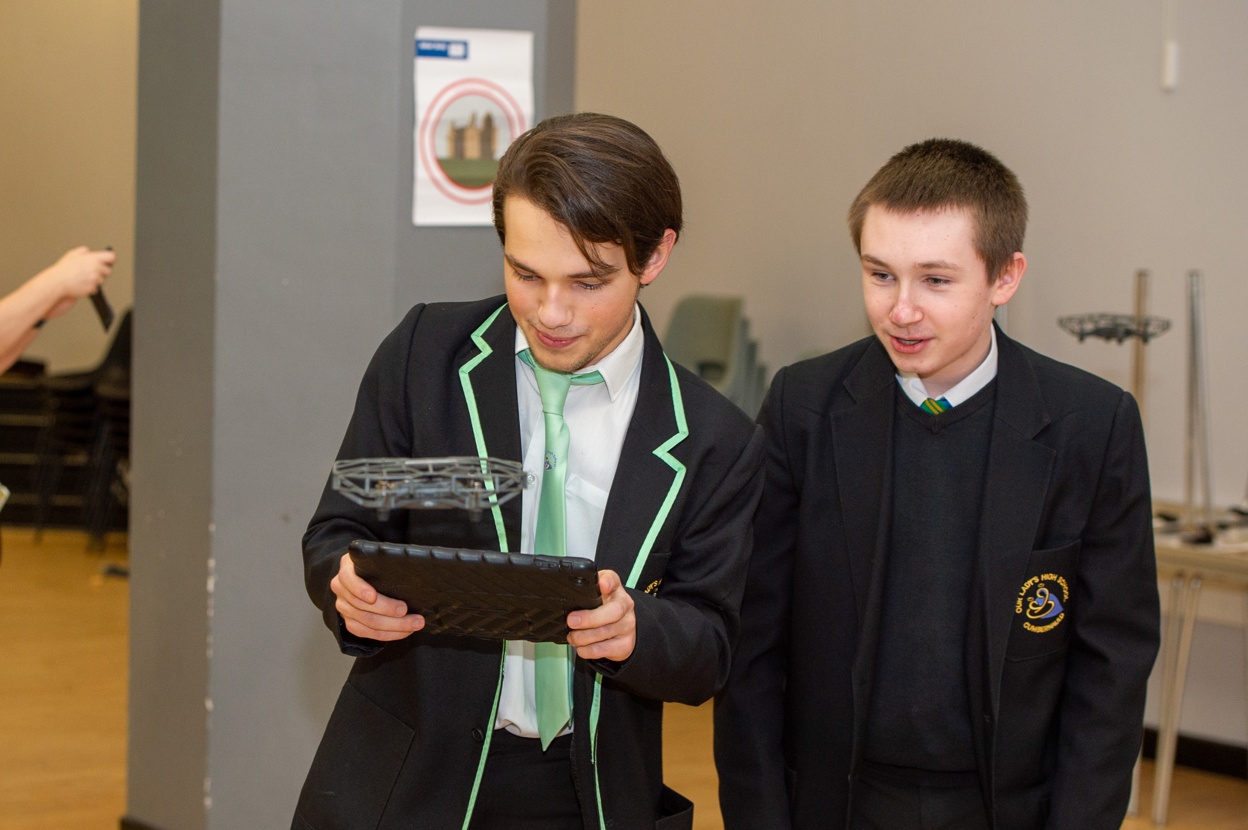 SDS Drones At Our Lady's High Cumbernauld Pupils Dani Rab And Josh Mcintyre 3