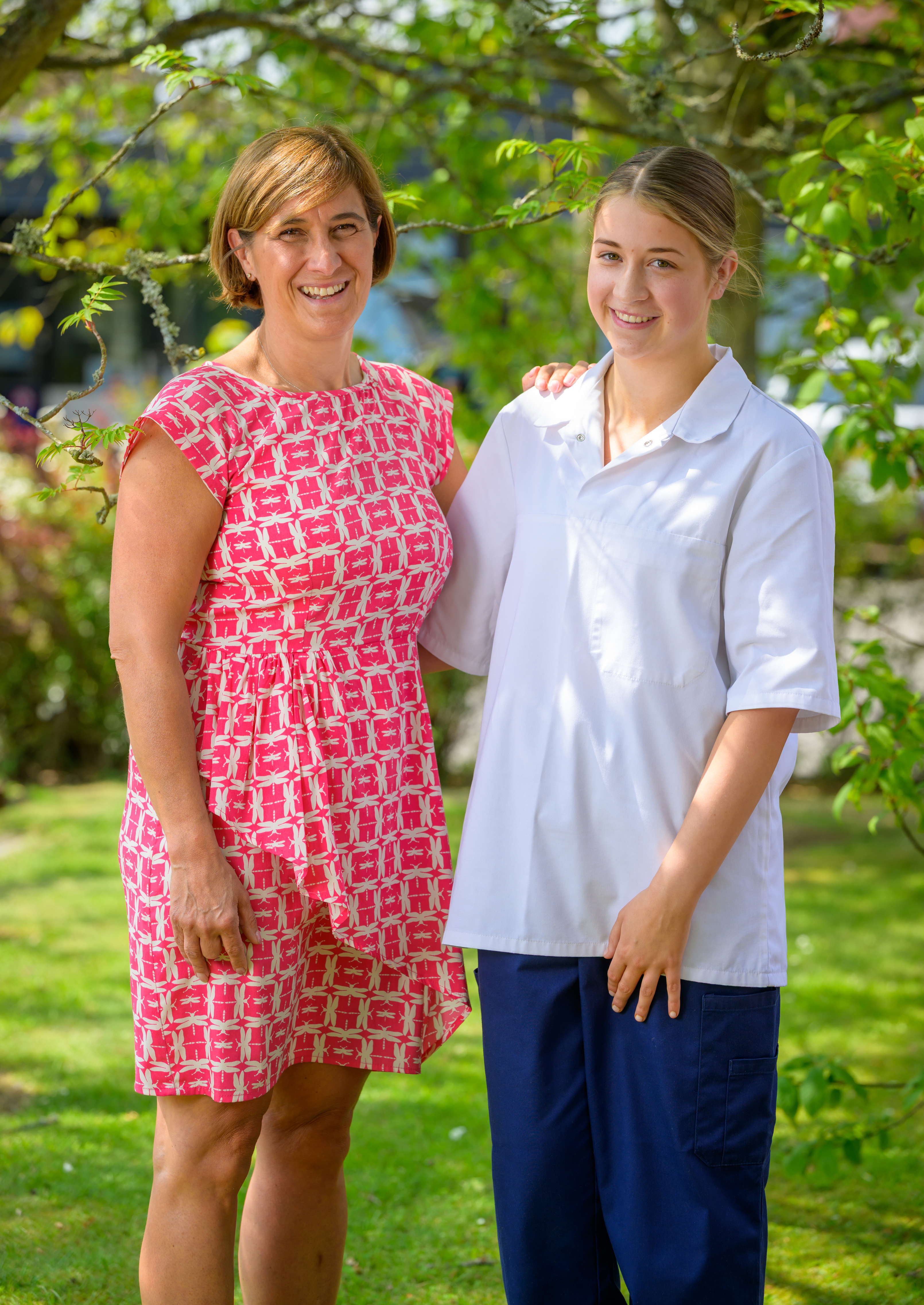 CIAG Careers Adviser Maxine Scott and Social Services and Healthcare FA Grace Forrester